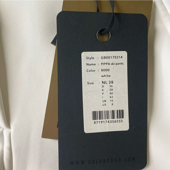 Goldbergh Pippa Ski Pants Waterproof White Black NWT 8 - Picture 2 of 6
